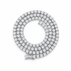 4mm tennis chain coiled in a circle