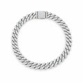 8mm iced Cuban link bracelet closed in a circle