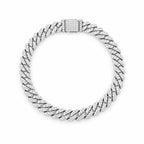 8mm iced Cuban link bracelet closed in a circle