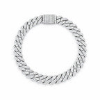 10mm Cuban link bracelet closed in a circle, seen from above