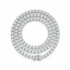 5mm tennis chain coiled in a circle
