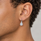 Drop earring worn on the earlobe