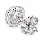 Back of a halo stud showing the post and butterfly back