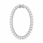 5mm tennis bracelet standing upright as an oval